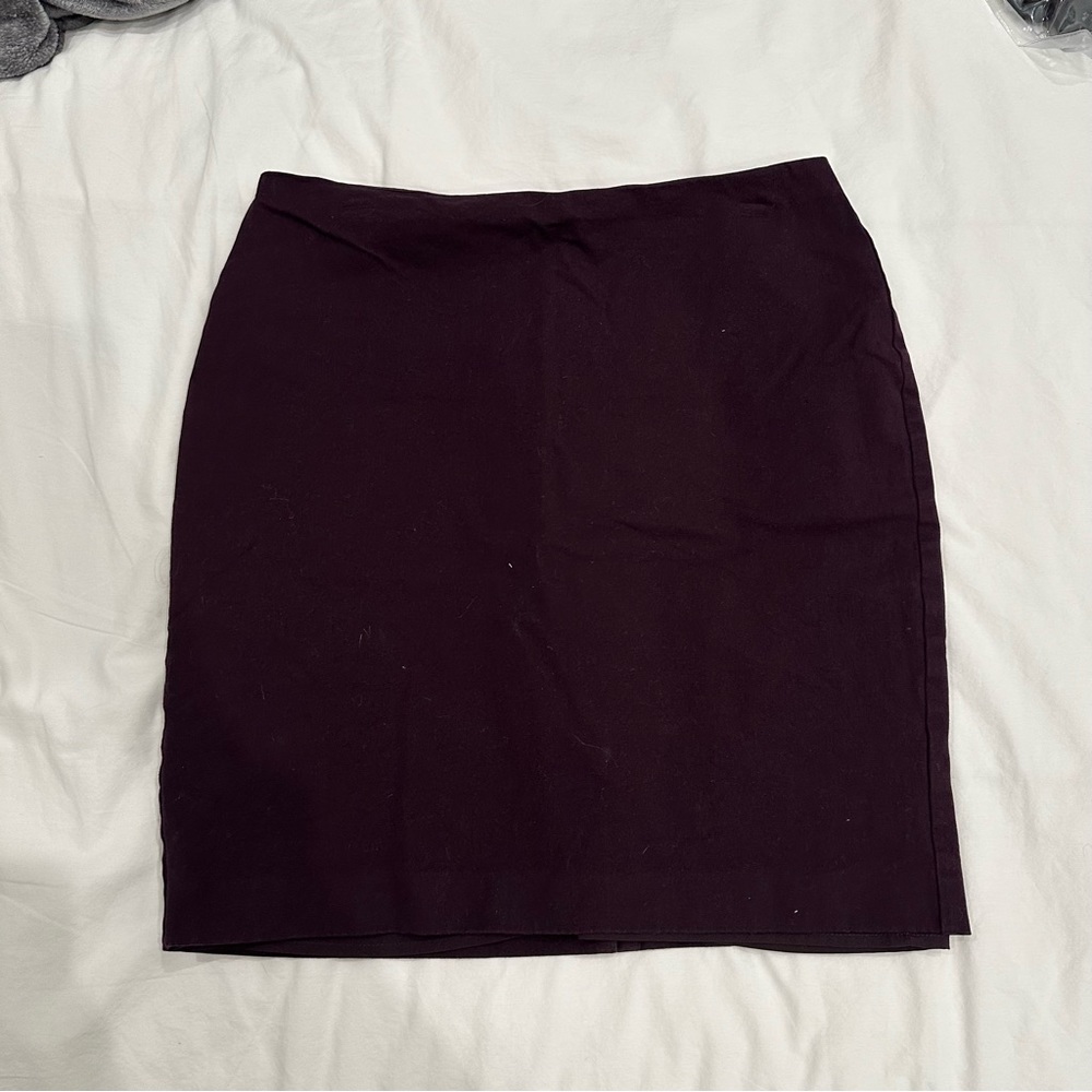 BR plum work skirt